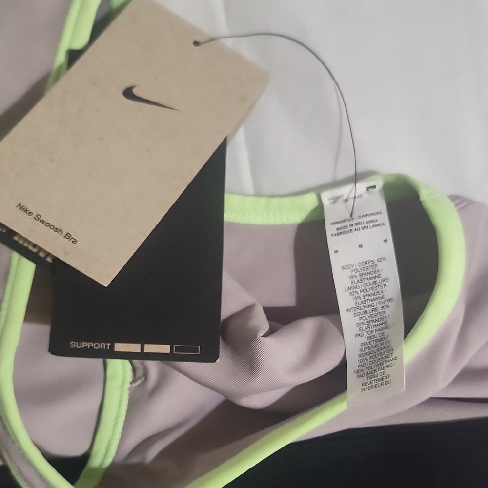 Nike Pro Black and Light Purple Sports Set - Picture 5 of 7
